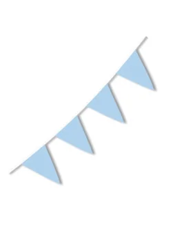 Festone PVC - 10 m - Celeste