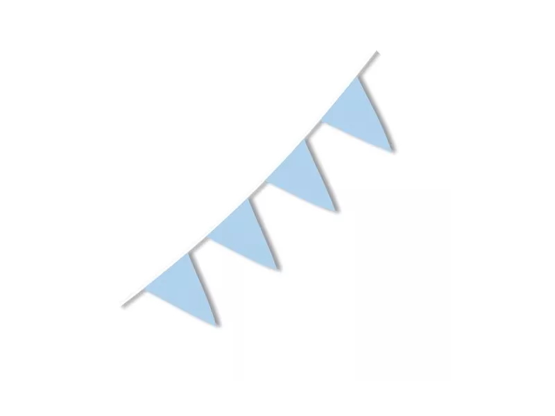 Festone PVC - 10 m - Celeste
