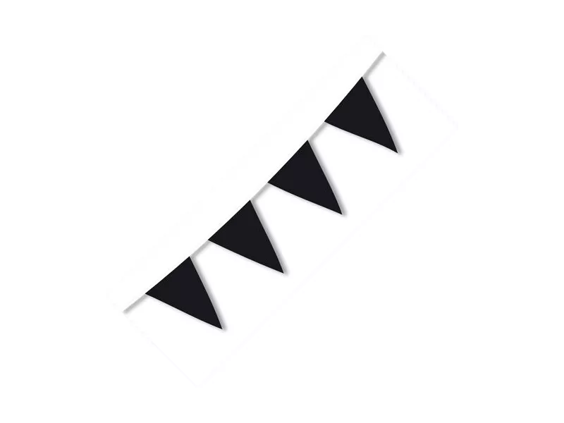 Festone PVC - 10 m - Nero