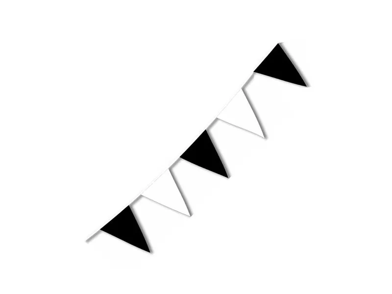Festone PVC - Bicolore - Bianco/Nero