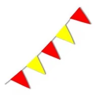 Festone PVC - Bicolore - Giallo/Rosso