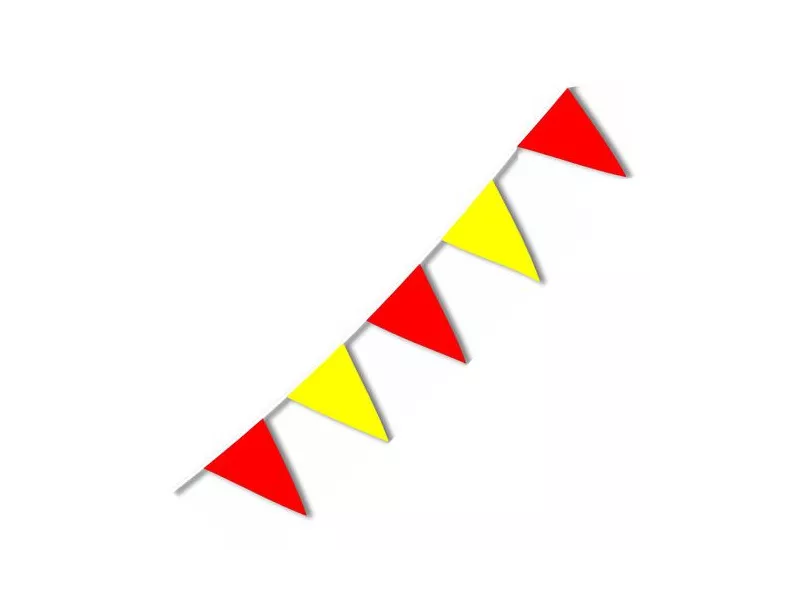 Festone PVC - Bicolore - Giallo/Rosso