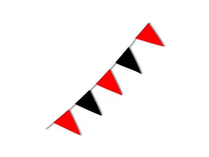 Festone PVC - Bicolore - Rosso/Nero Festone PVC - Bicolore - Rosso/Nero