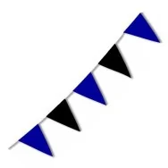 Festone PVC - Bicolore - Nero/Azzurro