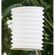 Lanterna Carta Cilindrica - Bianco