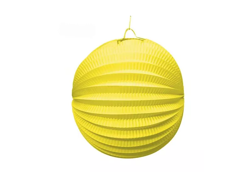 Lanterna Carta Tonda - Giallo