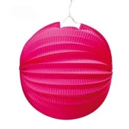 Lanterna Carta Tonda Rosa