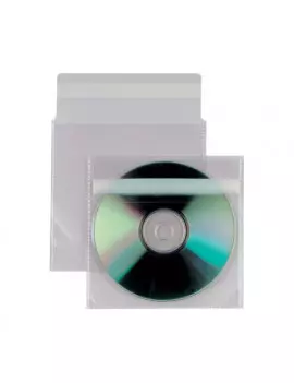 Busta Porta CD/DVD Insert Sei Rota - Con Patella Adesiva - 430103 (Trasparente Conf. 25)