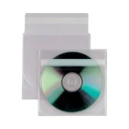 Busta Porta CD/DVD Insert Sei Rota - Con Patella Adesiva - 430103 (Trasparente Conf. 25)