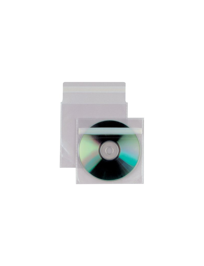 Busta Porta CD/DVD Insert Sei Rota - Con Patella Adesiva - 430103 (Trasparente Conf. 25) Busta Porta CD/DVD Insert Sei Rota - Con Patella Adesiva - 430103 (Trasparente Conf. 25)