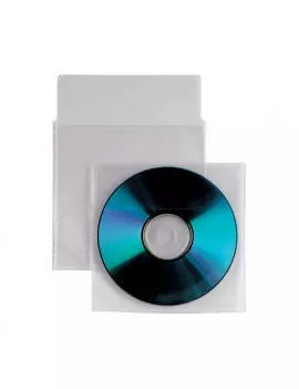 Busta Porta CD/DVD Insert Sei Rota - Con Patella e Striscia Adesiva sul Retro - 430102 (Trasparente Conf. 25)