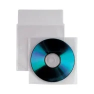 Busta Trasparente Porta CD/DVD Insert Sei Rota - Con Patella e Striscia Adesiva sul Retro (Conf. 25)