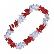 Collana Hawaii - Bianco/Rosso