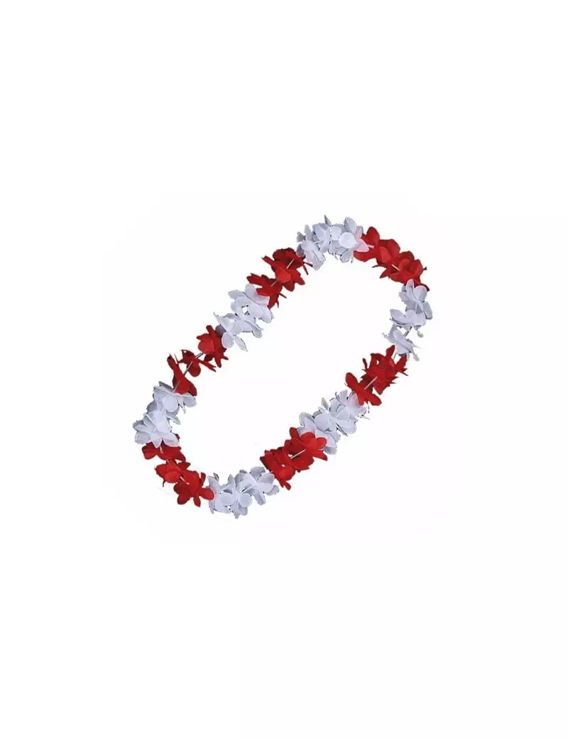 Collana Hawaii - Bianco/Rosso Collana Hawaii - Bianco/Rosso