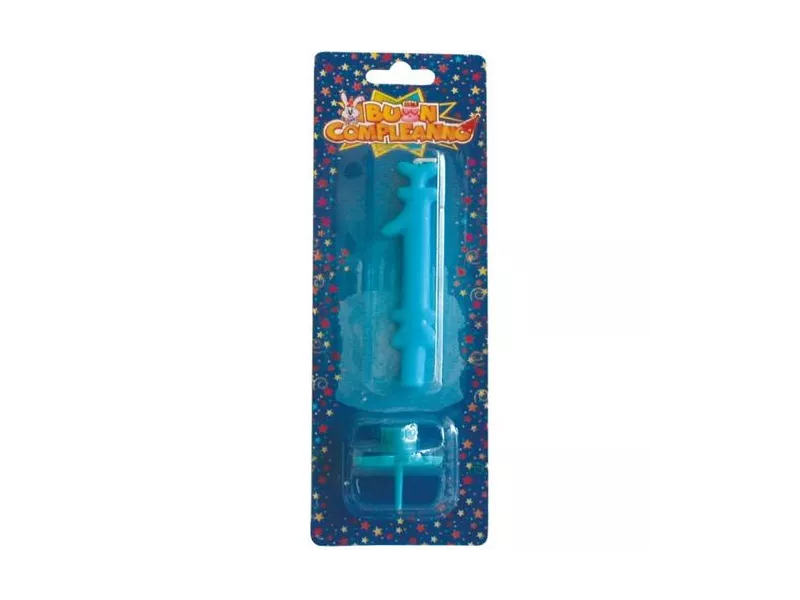 Candelina - Numero 1 - Azzurro
