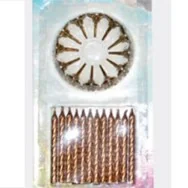 Candeline per Torta - Oro (Conf. 12)
