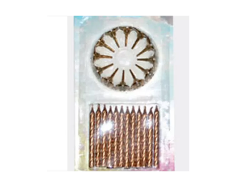 Candeline per Torta - Oro (Conf. 12) Candeline per Torta - Oro (Conf. 12)
