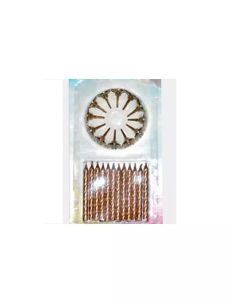 Candeline per Torta - Oro (Conf. 12) Candeline per Torta - Oro (Conf. 12)