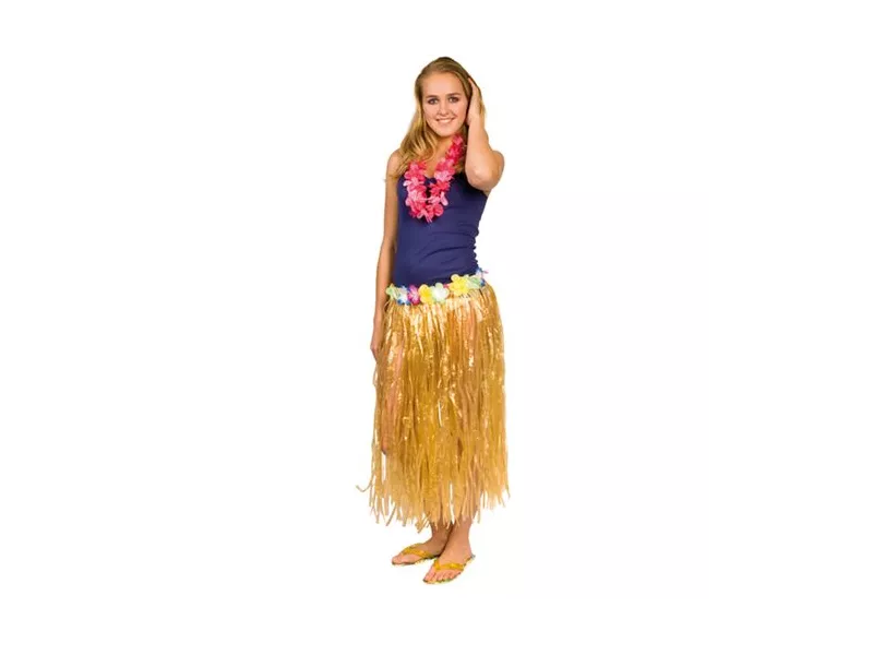 Gonna Hawaiana Adulto Lunga con Fiori