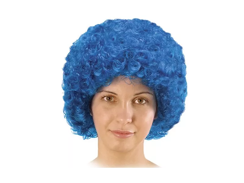 Parrucca Riccia - Azzurro