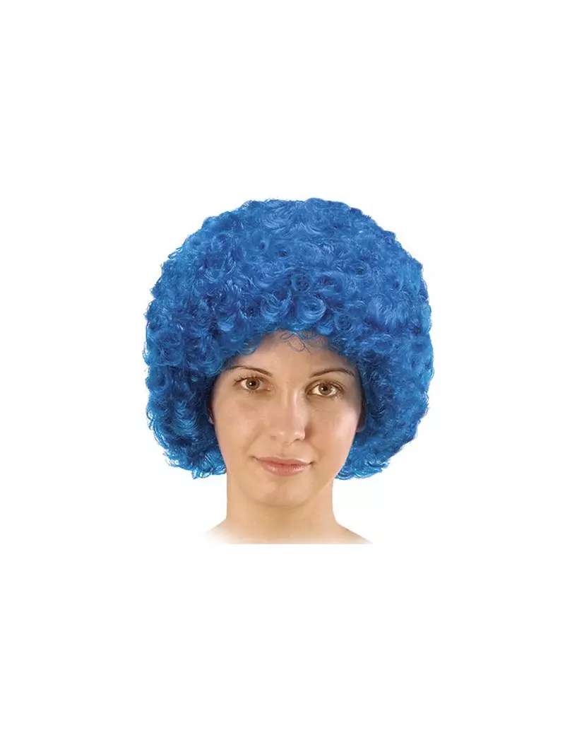 Parrucca Riccia - Azzurro