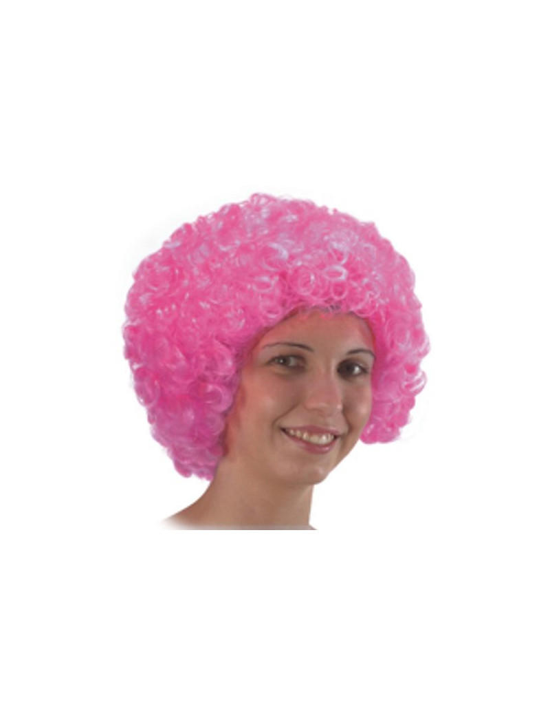 parrucca rosa riccia