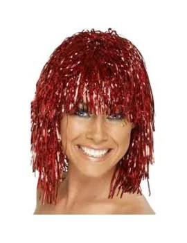 Parrucca Riccia - Rosso Metallizzato