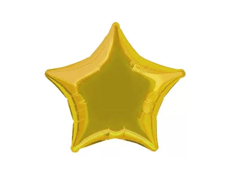Palloncino Mylar - Ø 90 cm - Stella Oro