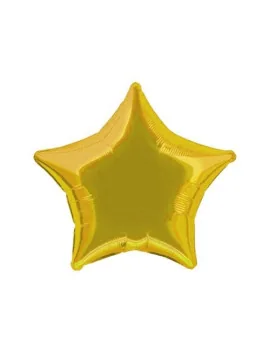 Palloncino Mylar - Ø 45 cm - Stella Oro