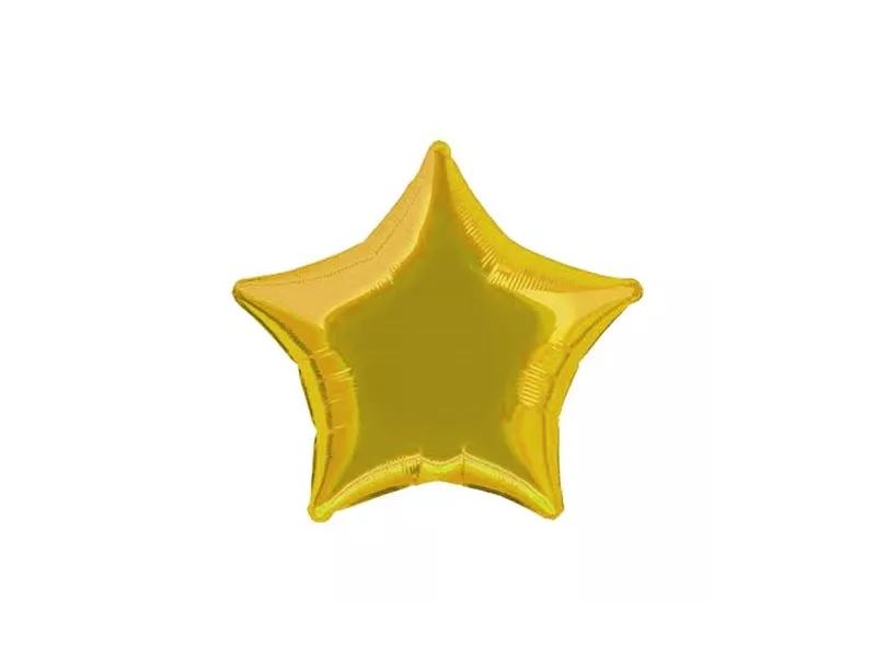 Palloncino Mylar - Ø 45 cm - Stella Oro
