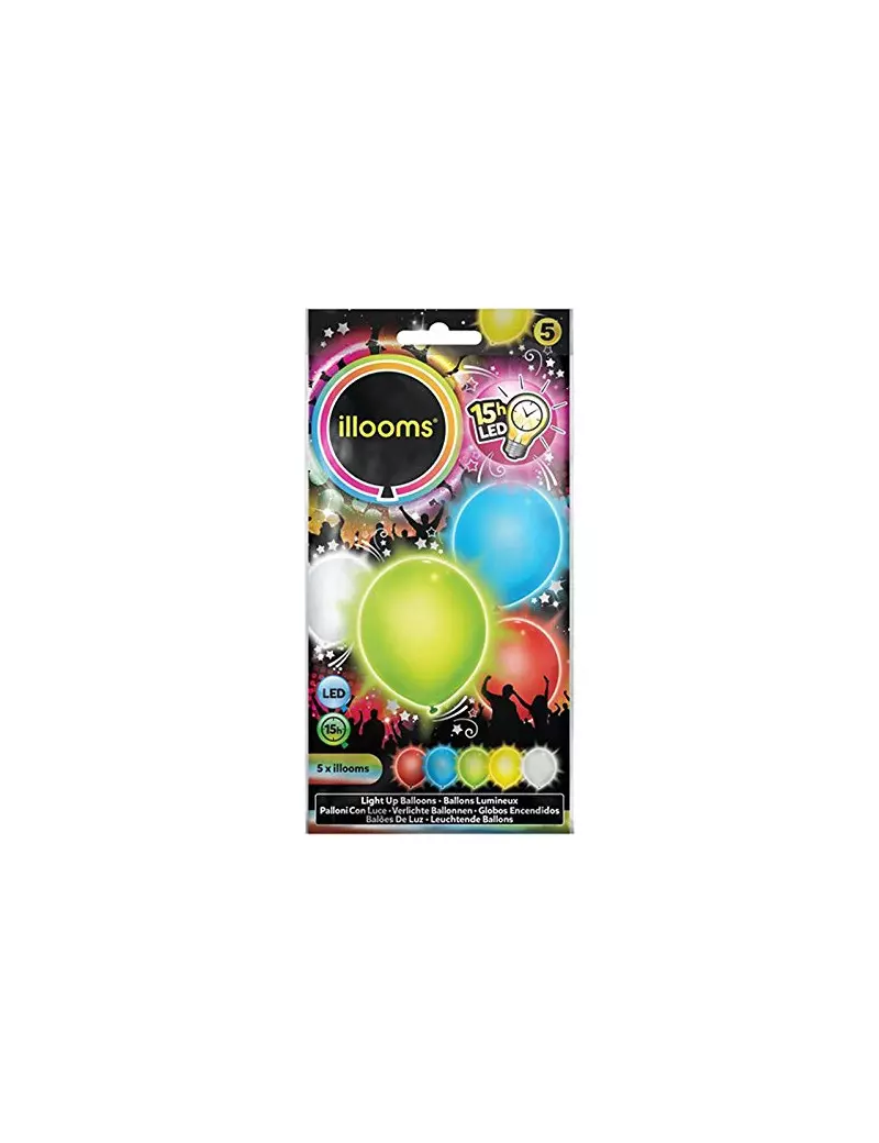 Palloncino Luminoso - Assortiti (Conf. 5) Palloncino Luminoso - Assortiti (Conf. 5)
