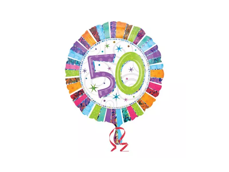 Palloncino in Mylar - Radiant - Numero 50