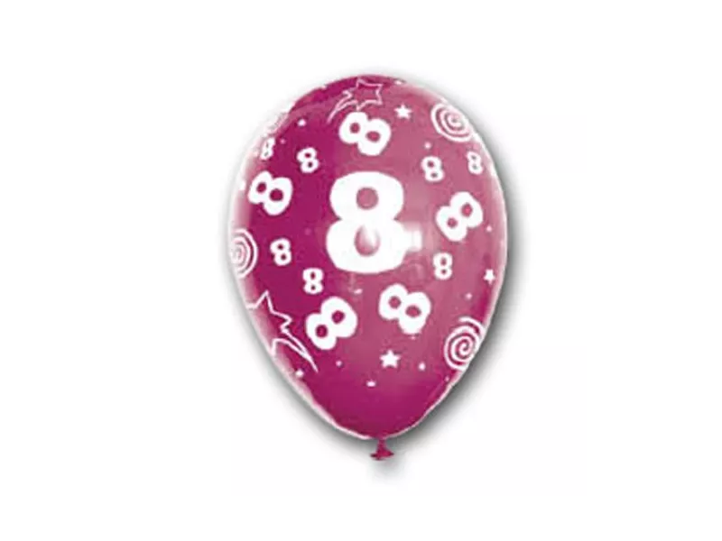 Palloncino in Lattice - Stampato - Numero 8