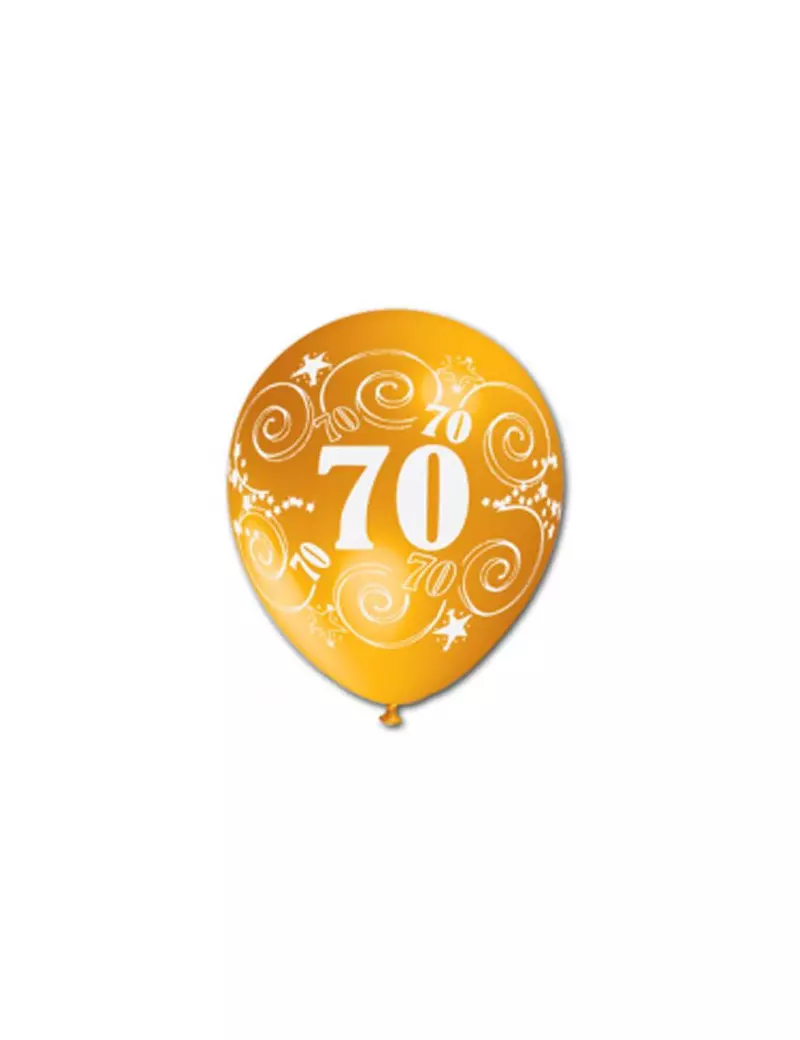 Palloncino in Lattice - Stampato - Numero 70 Palloncino in Lattice - Stampato - Numero 70