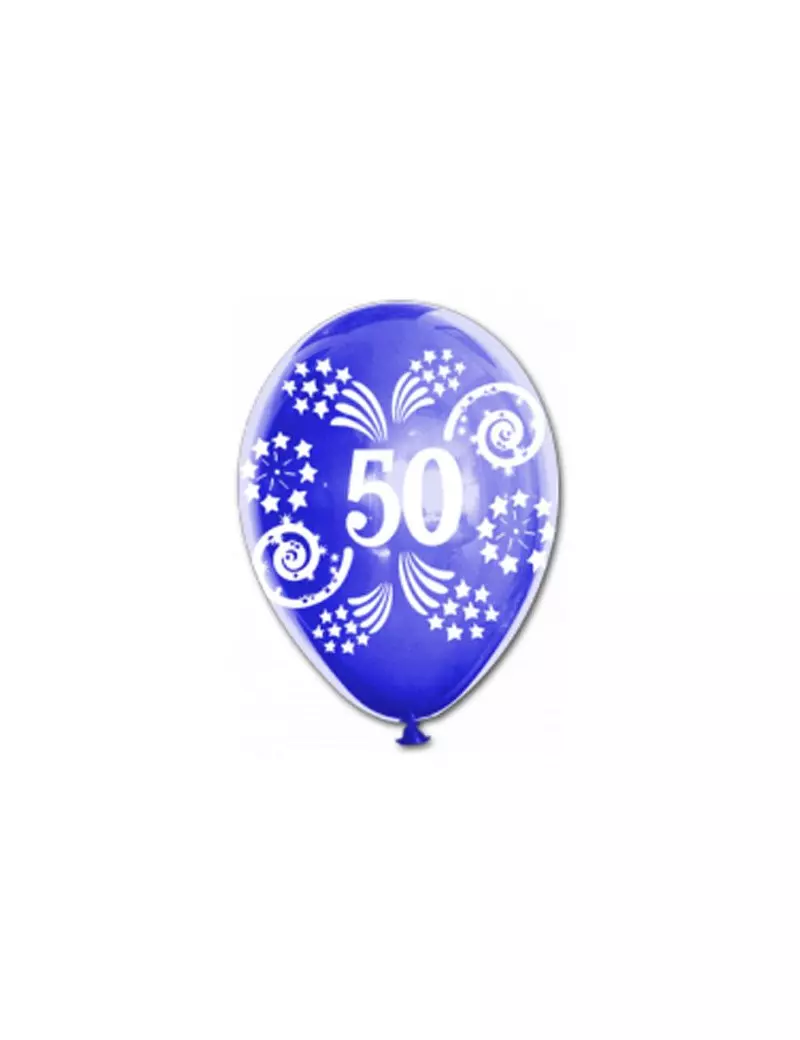Palloncino in Lattice - Stampato - Numero 50 Palloncino in Lattice - Stampato - Numero 50