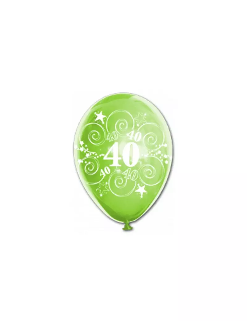 Palloncino in Lattice - Stampato - Numero 40 Palloncino in Lattice - Stampato - Numero 40