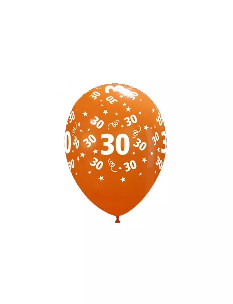 Palloncino in Lattice - Stampato - Numero 30 Palloncino in Lattice - Stampato - Numero 30