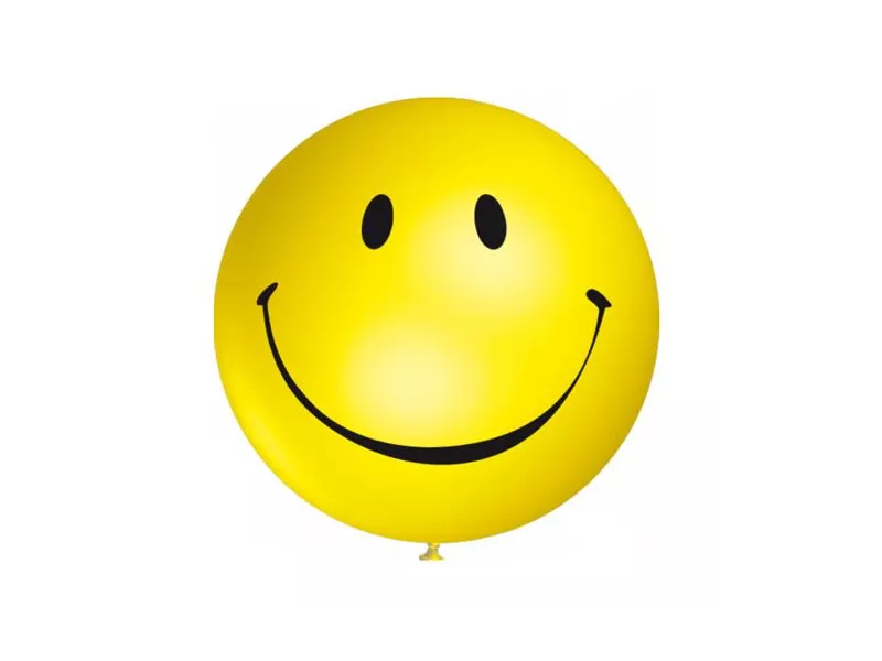 Palloncino Gigante Tondo - Ø 75 cm - Smile