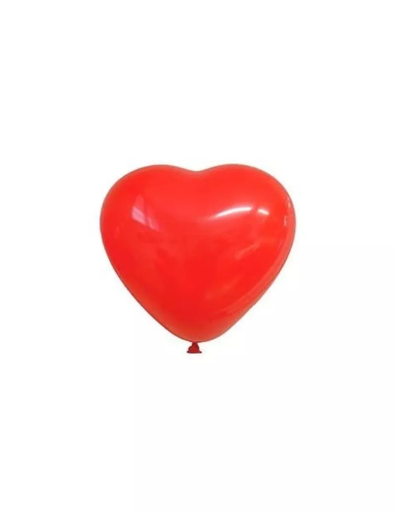 Palloncino a Cuore - Ø 30 cm - Rosso (Conf. 20)