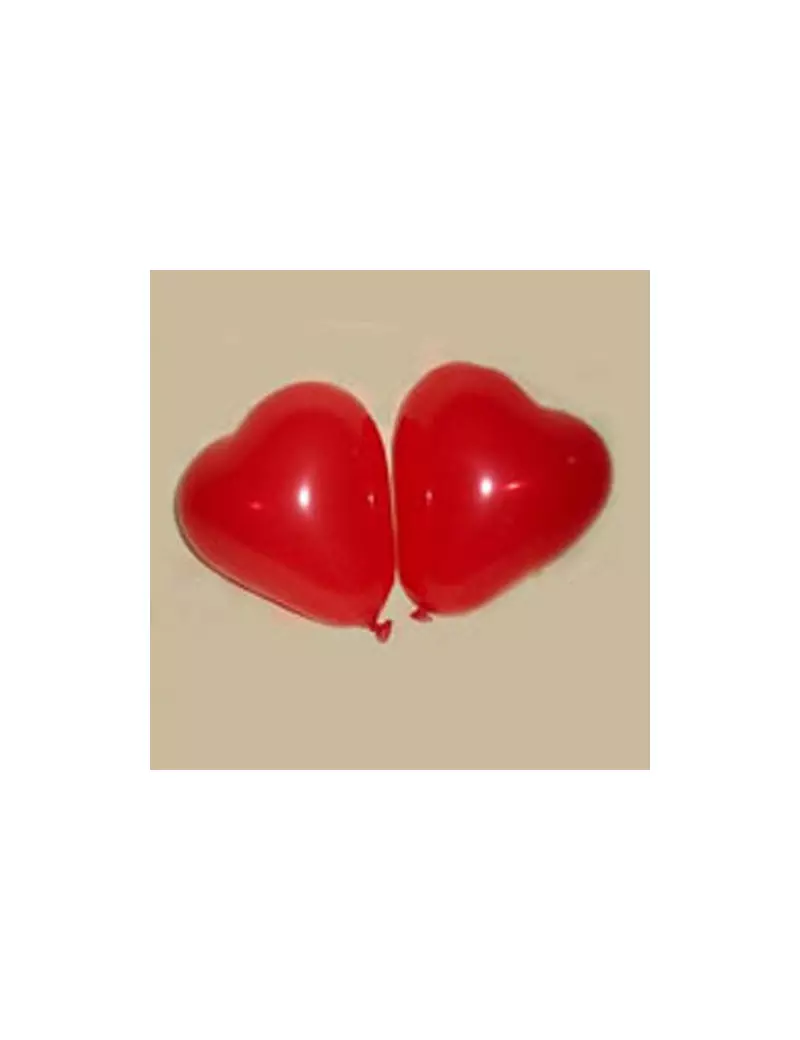 Palloncino a Cuore - Ø 13 cm - Rosso (Conf. 20)