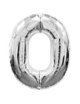 Palloncino in Mylar - Numero 0 - Argento