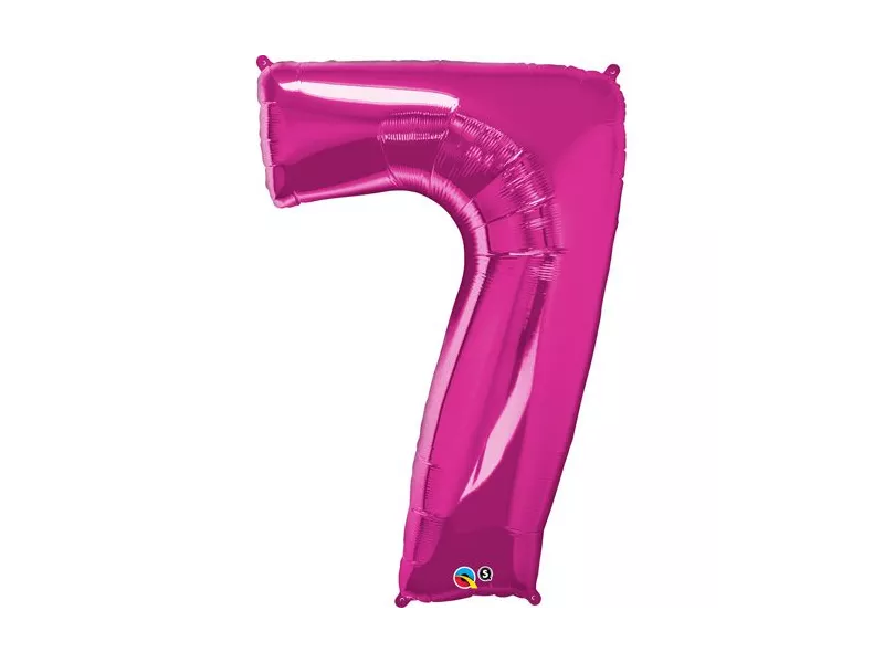 Palloncino in Mylar - Numero 7 - Rosa