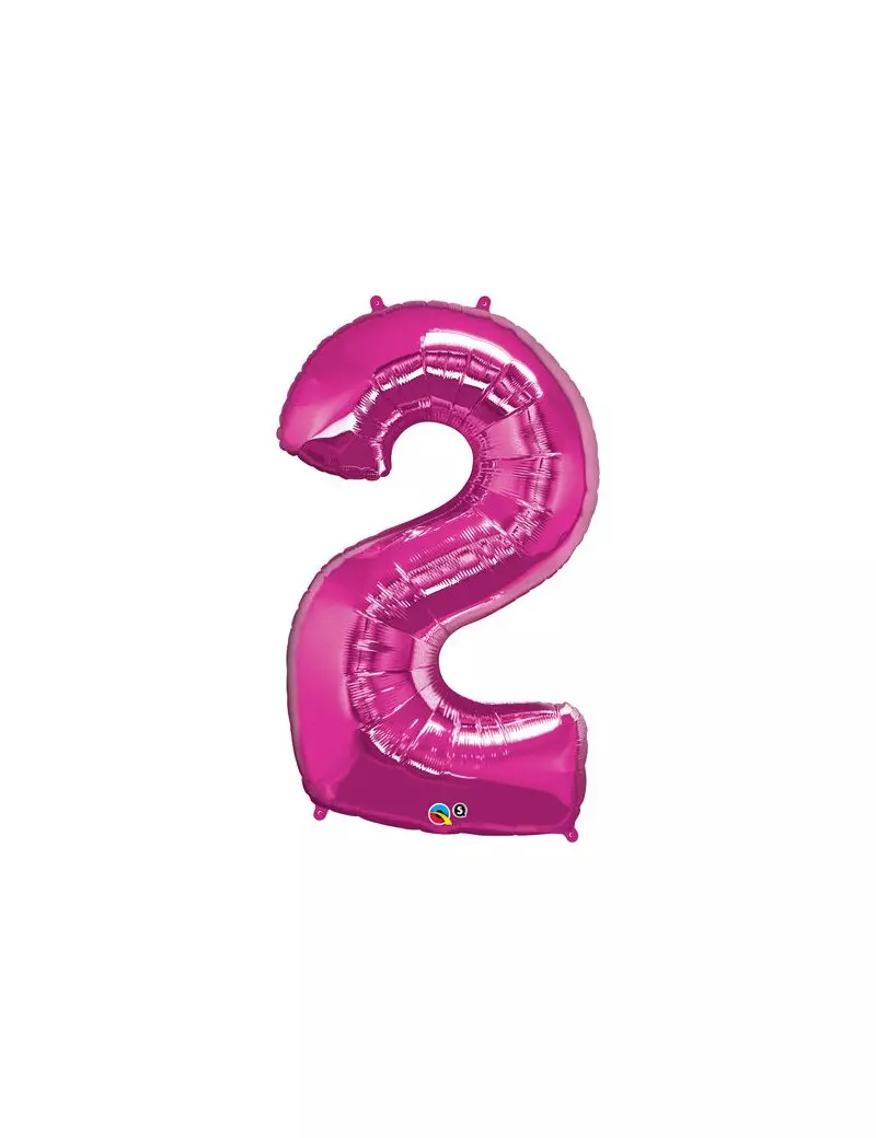 Palloncino in Mylar - Numero 2 - Rosa Palloncino in Mylar - Numero 2 - Rosa