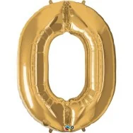 Palloncino in Mylar - Numero 0 - Oro