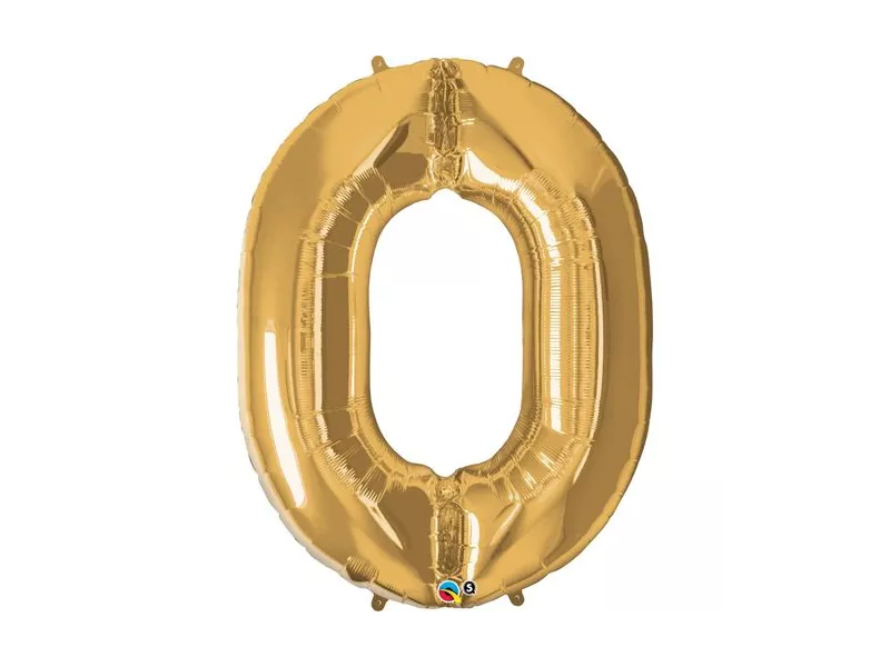 Palloncino in Mylar - Numero 0 - Oro