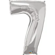 Palloncino in Mylar - Numero 7 - Argento
