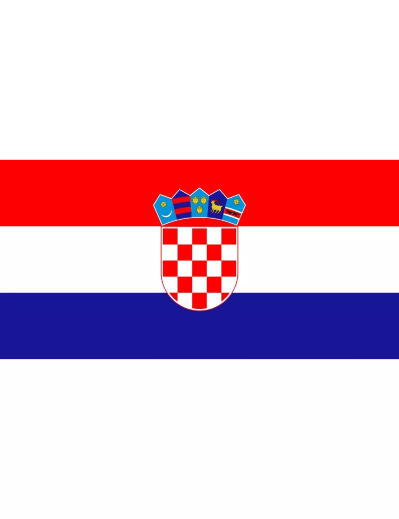 Bandiera - Croazia - 30x20 cm