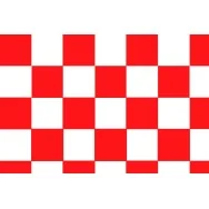Bandiera - Bianco/Rosso - 150x90 cm - A Scacchi