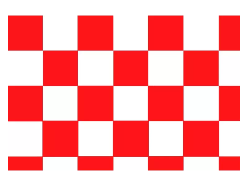 Bandiera - Bianco/Rosso - 150x90 cm - A Scacchi