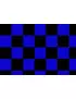 Bandiera - Nero/Azzurro - 150x90 cm - A Scacchi
